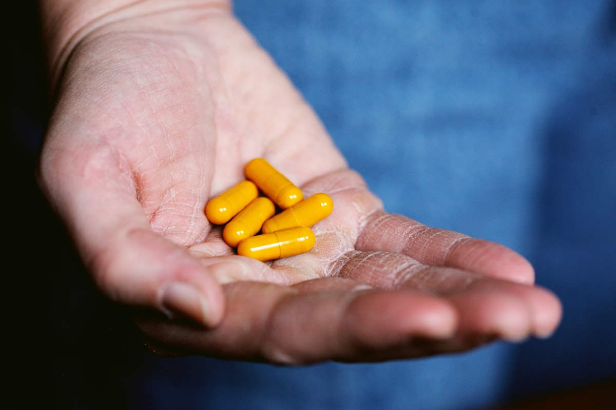 Natural supplement capsules and vitamins